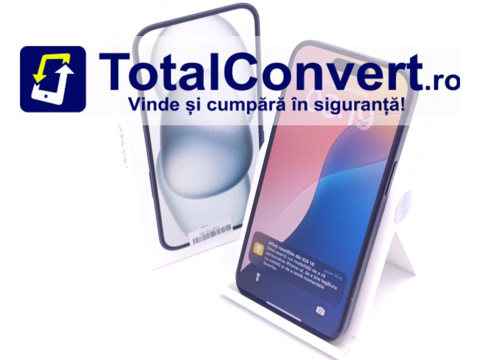 Apple iPhone 15 128GB Black 6GB Single SIM, Garantie 24 luni | #D88735