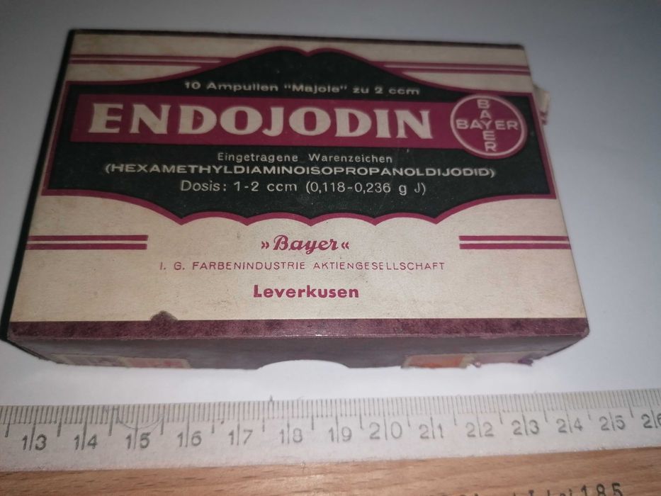 rare - cutii goale medicamente interbelice pt colectie bayer  anii 20