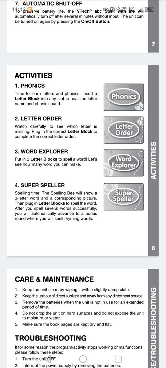 Vtech Spell with me