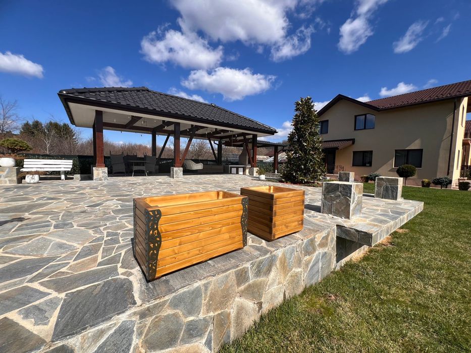 Mobilier de gradina - ghiveci - jardiniere - bancute - mese - leagan