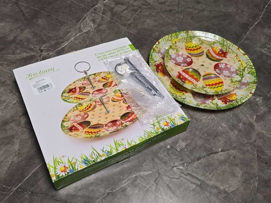 Стъклена чиния за яйца, Великденска