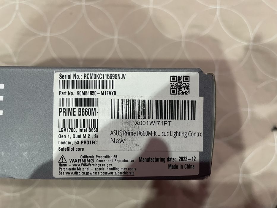 Blaca de baza Prime B660M-K D4 + i5 12400f + 32 GB DDR4 + GTX 1050ti