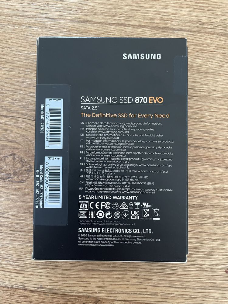 SSD Samsung 870 EVO 500 ГБ