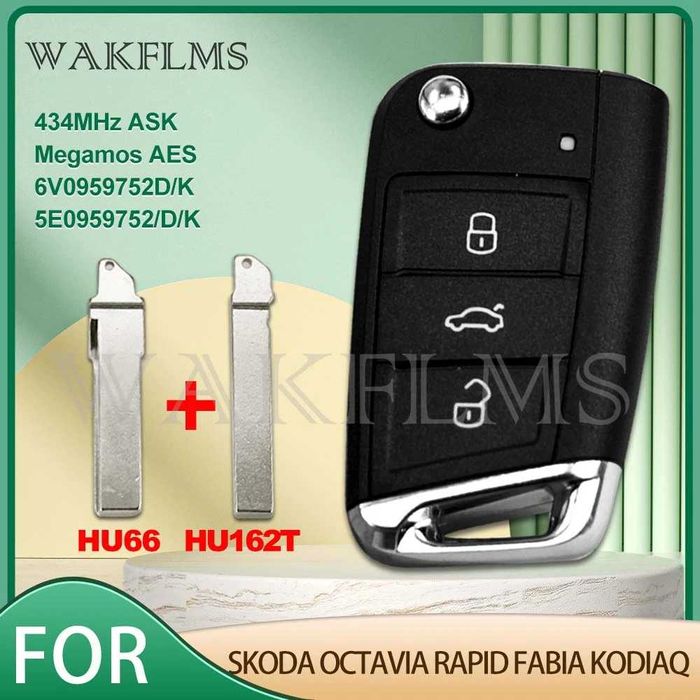 Cheie nou cu cip pentru skoda, wv, seat, MQB48 ID88 blank programabila