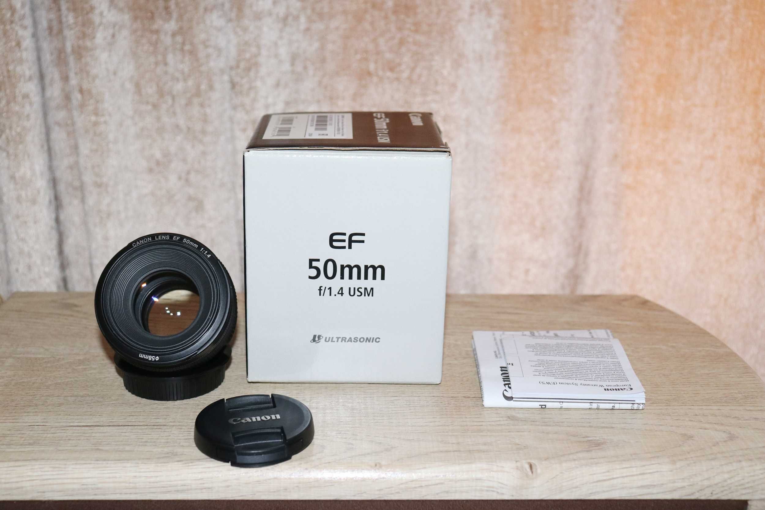 Объектив Canon EF 50mm 1.4 USM. Новый. В упаковке