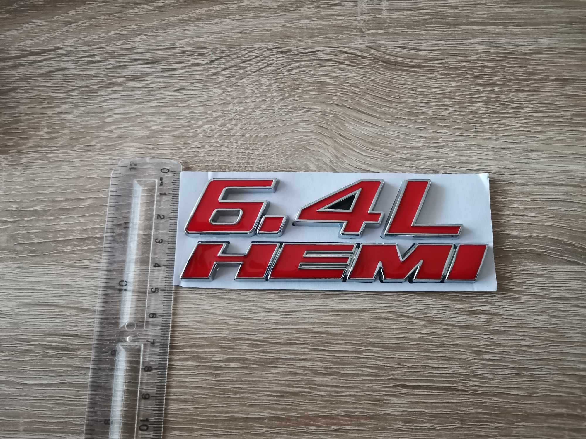 Dodge/Chrysler/Jeep HEMI 6.4L червена емблема