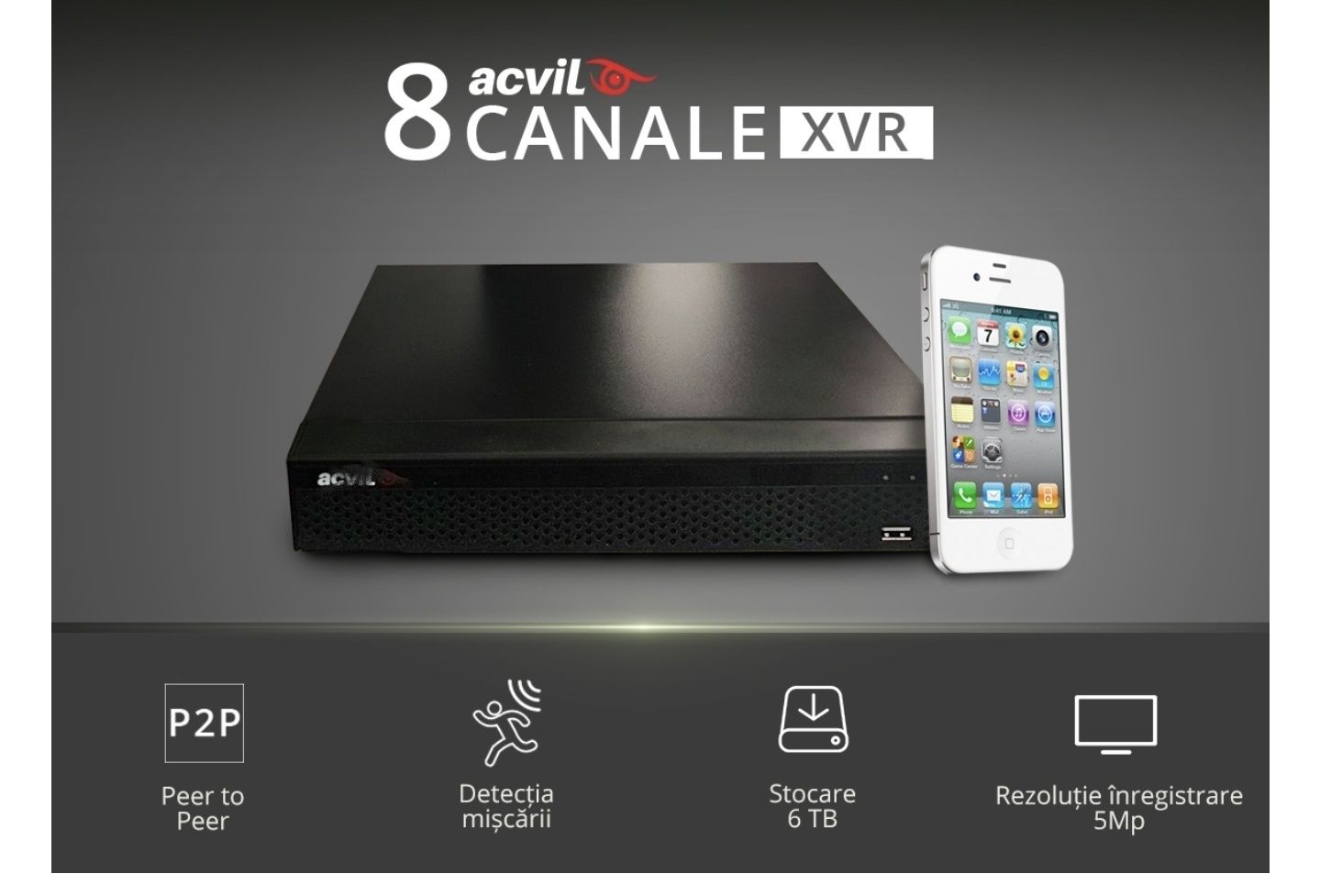 DVR AHD si XVR, 8 canale, 1080N si 16 canale IP AHD, HD-CVI, HD-TVI,IP