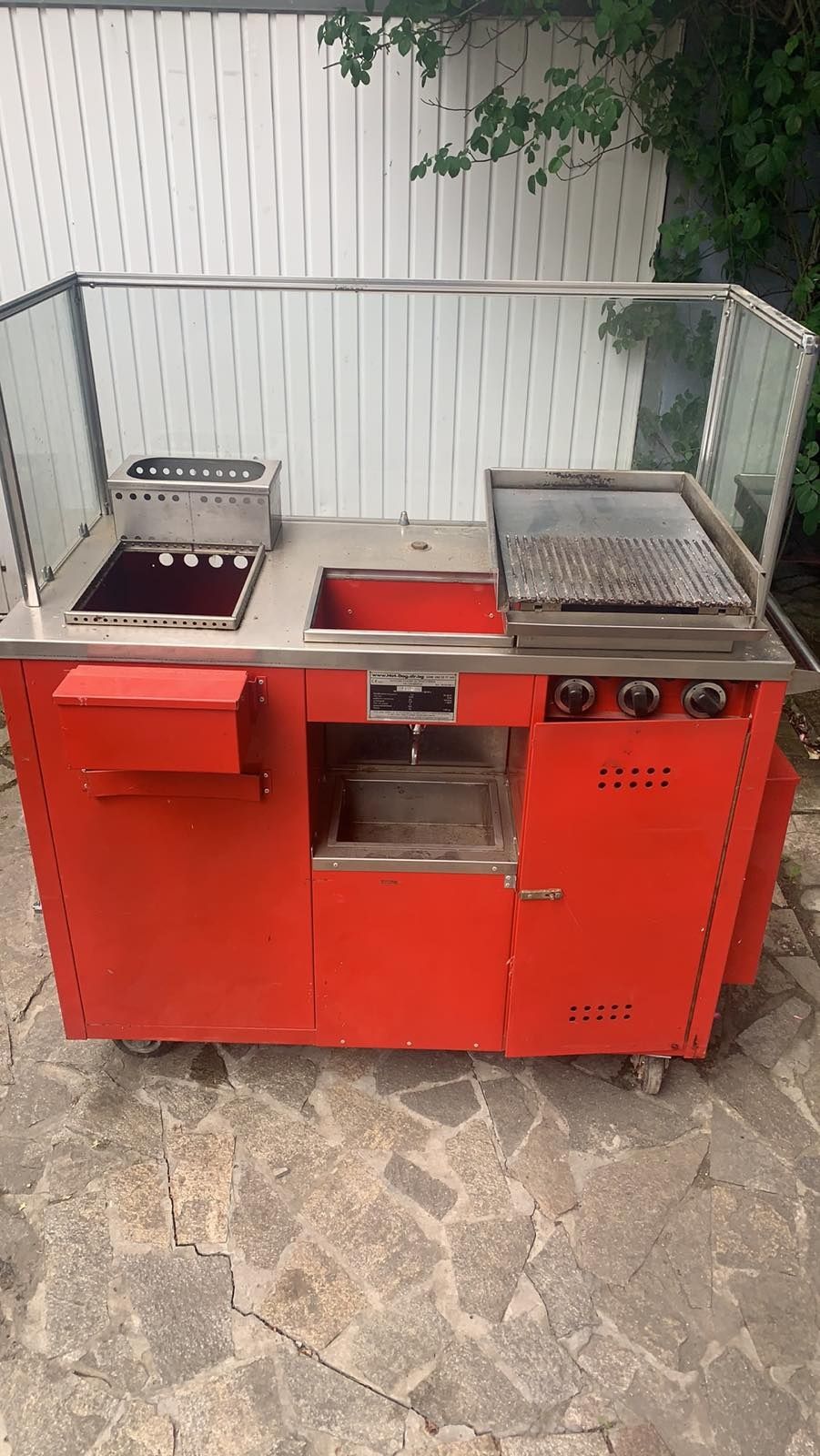 Газова количка за приготвяне на сандвичи