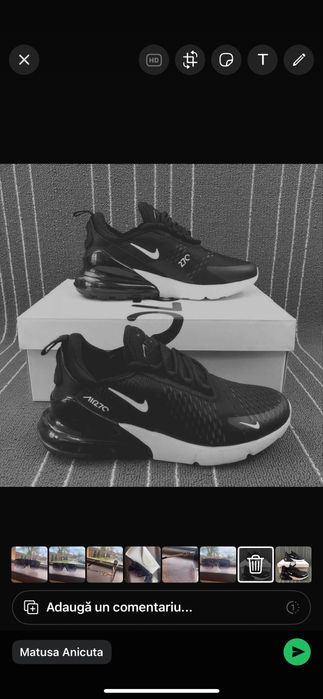 Nike 36 Sneakers Air Max  Negru