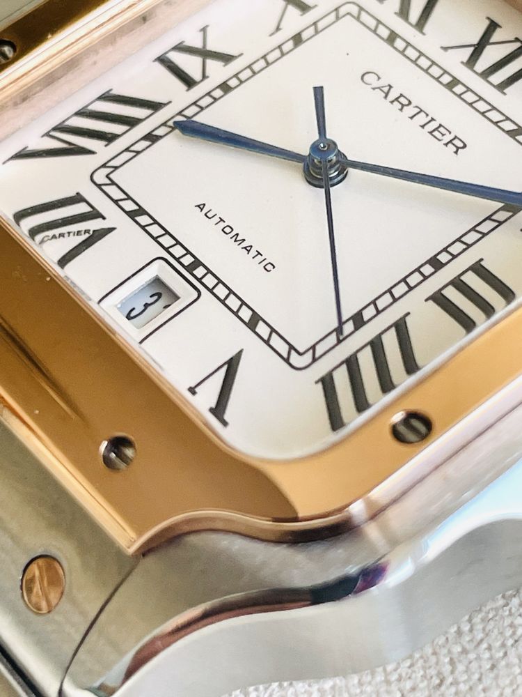 Cartier Santos Two-Tone Automatic Full Set | Garantie