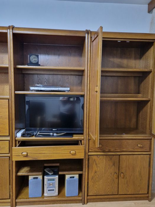 Biblioteca 3 corpuri lemn masiv