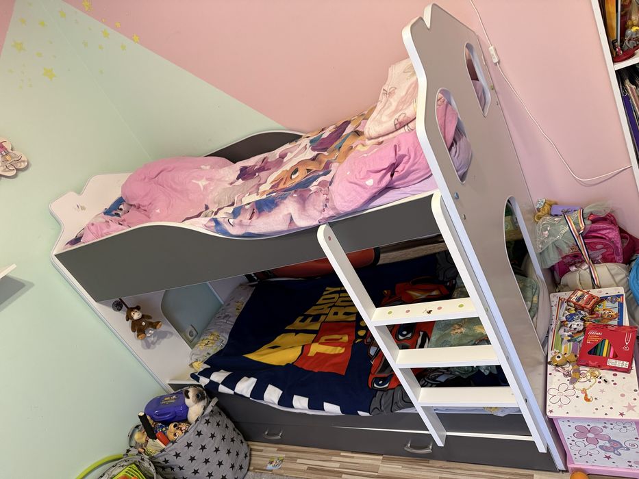 Двуетажно детско легло 80/180