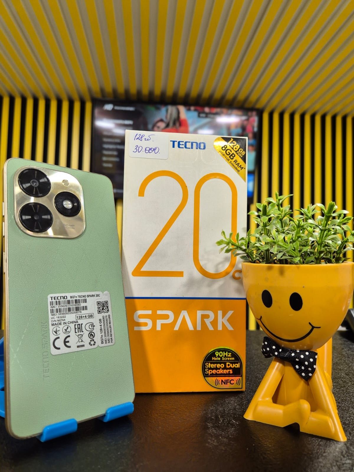 Tecno Spark 20, 128гб, Kaspi 0-0-12