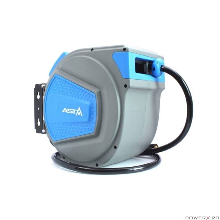 Tambur cu furtun pentru aer comprimat, 15 metri, 3/8", 15 bari, Asta