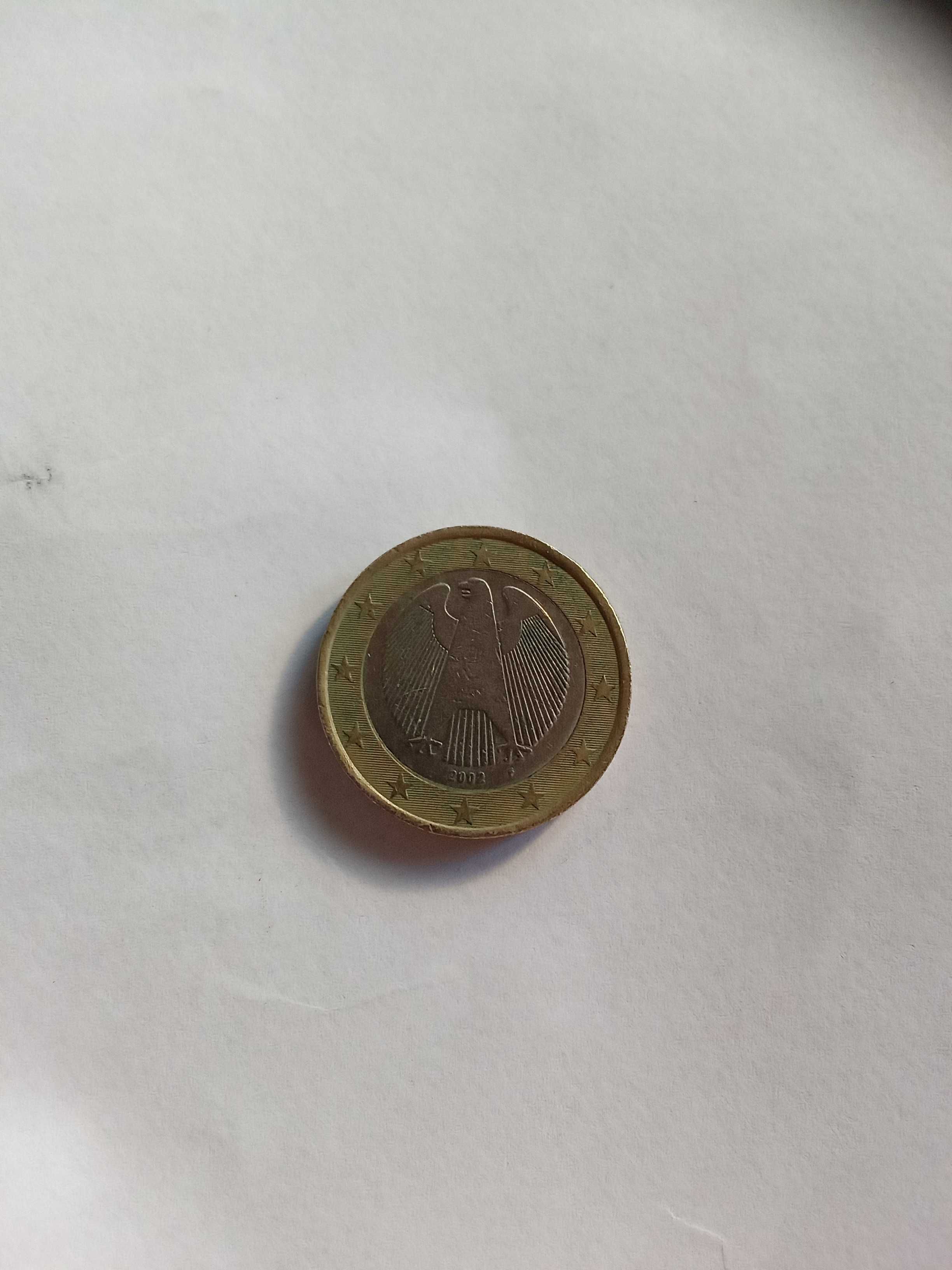 Monedă 1 euro veche din 2002