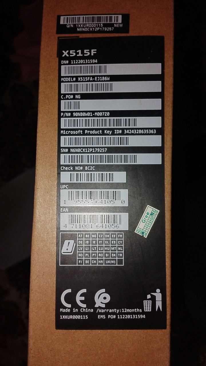ASUS intel core I3. Xotira: 1 terabayt. Holati: yangi. Sifati: yaxshi.