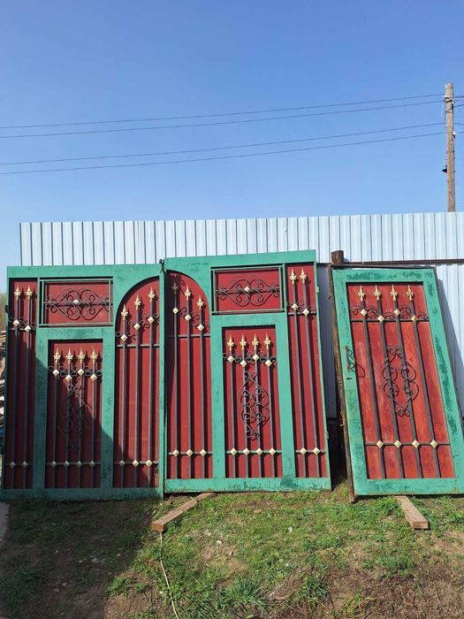 Продам ворота с калиткой металлические. 100 000тг
