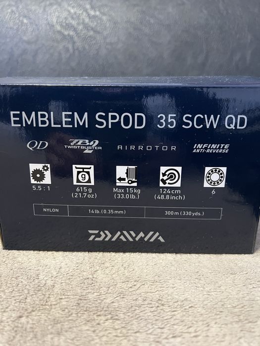 Greys Extreme X.S.M. Spod & Marker Rod и Daiwa Emblem Spod 35 SCW QD