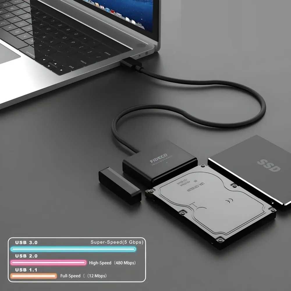 FIDECO USB 3.0 Кабел за връзка към HDD/SSD | SATA | 2.5″/3.5″