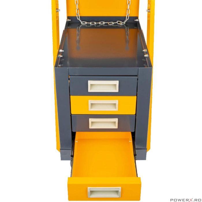 Carucior cu 4 rafturi pentru aparatul de sudura, capacitate maxima 100