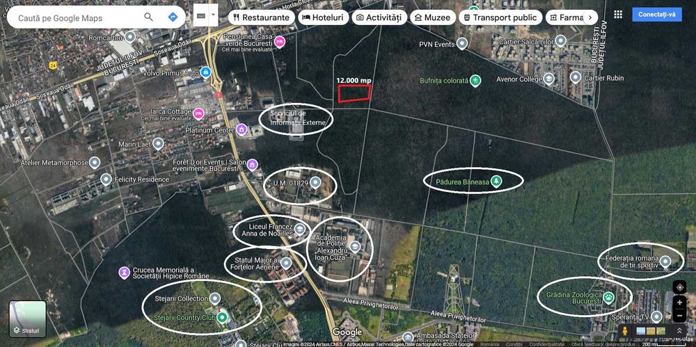 Teren 12.000mp Aleea Teisani - Padurea Baneasa