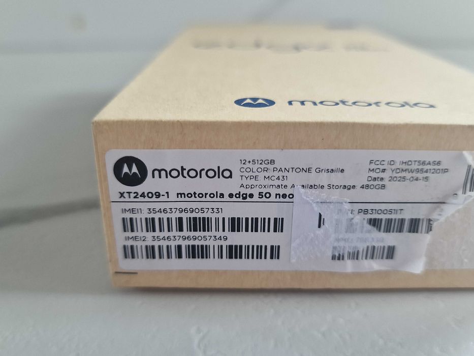 Motorola Edge 50 Neo, Dual SIM, 512GB, 12GB RAM, 5G, Pantone Grisaille
