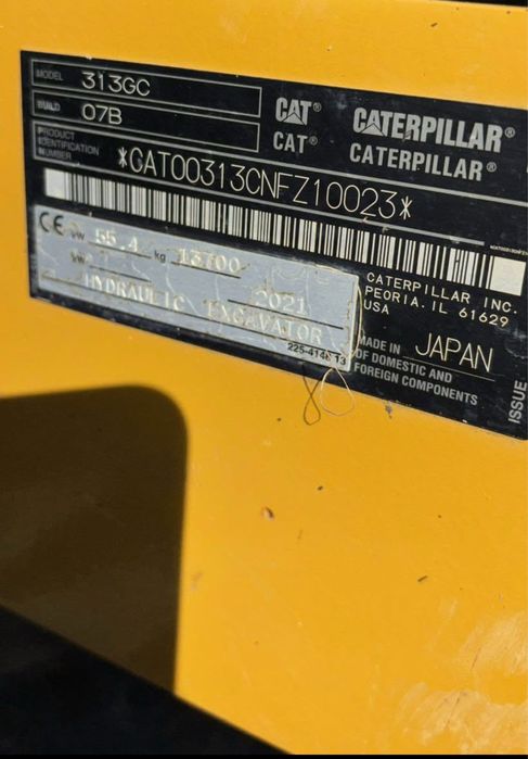 Excavator cat 313 gc