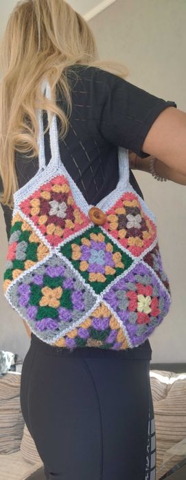 Дамски плетени чанти с модерна визия, ръчно изработени,