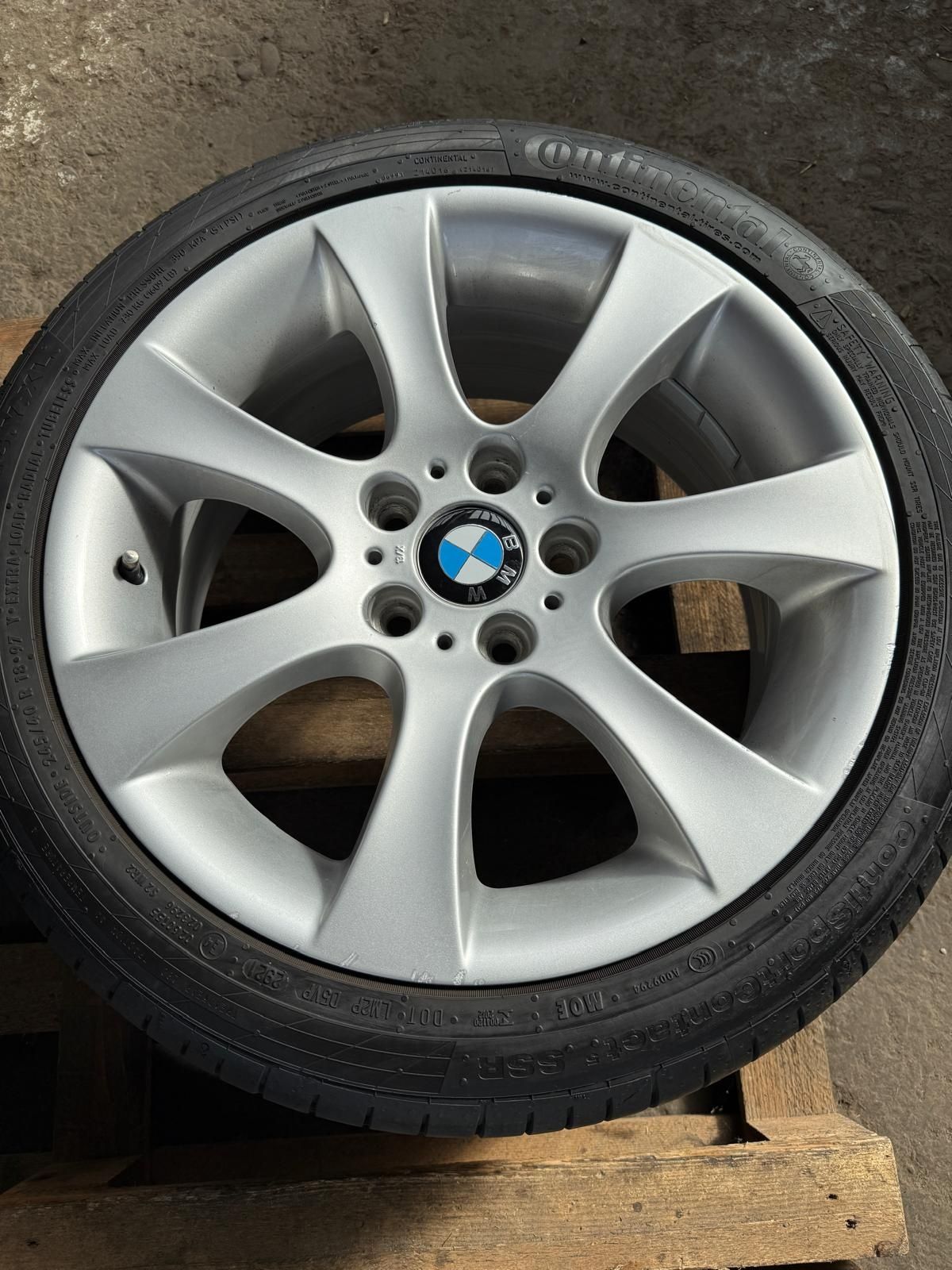 Jante originale BMW style 124 cu anvelope vara 245/40 R18