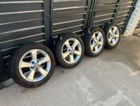 Jante pe 16 VW 5x112 cu cauciucuri noi!!!