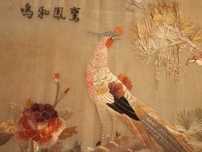 tablou broderie stampa japoneza veche