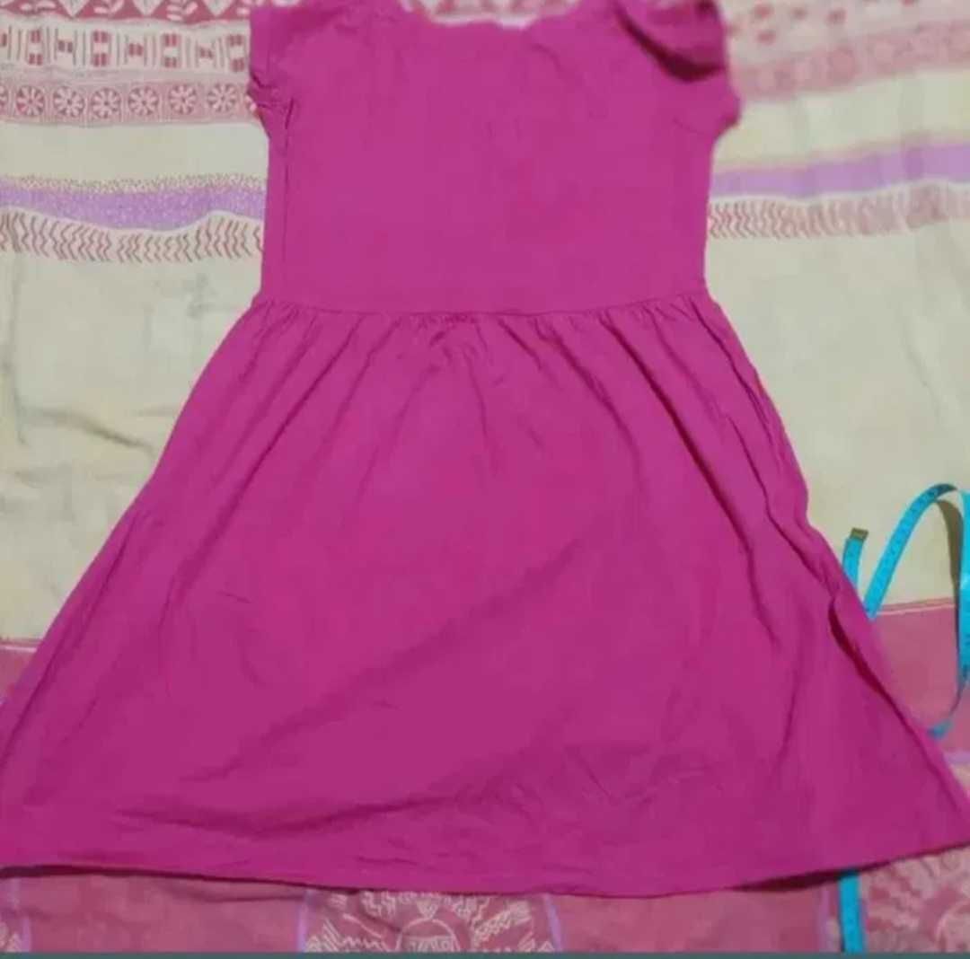 Rochie fucsia cloș bumbac M