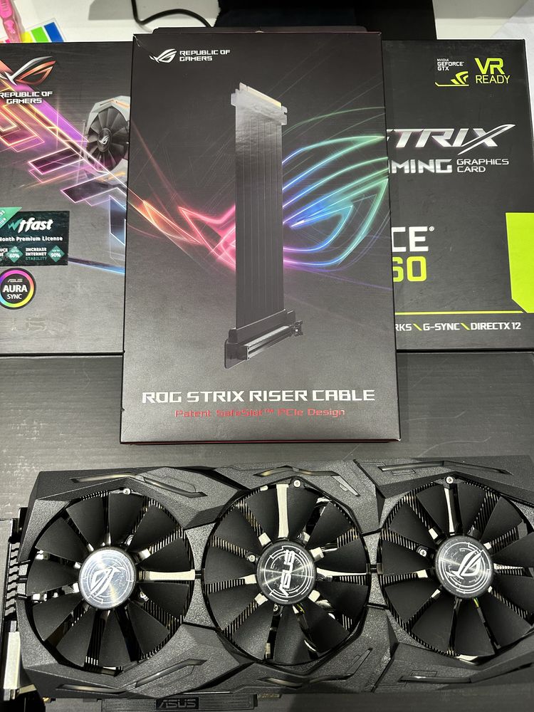 Продам видеокарту Asus ROG Strix GTX 1060 6gb