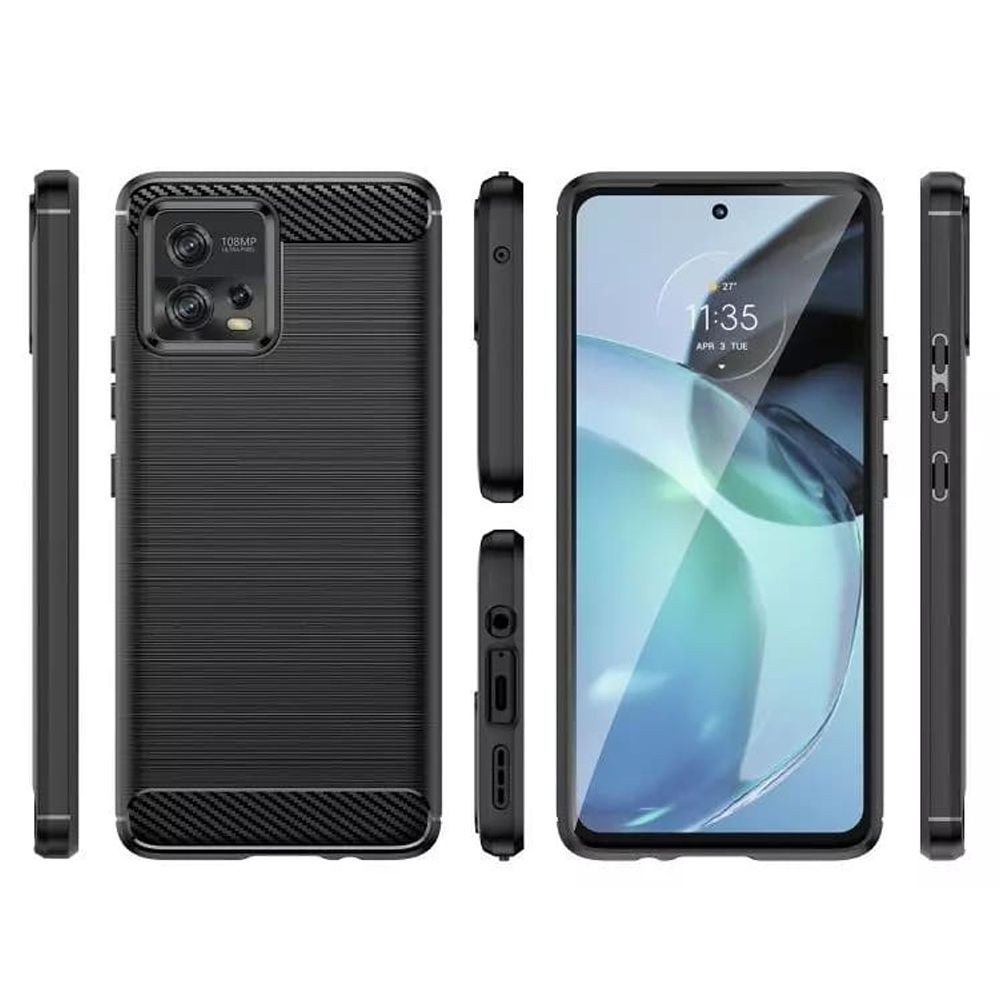 Husa din silicon pentru Motorola Moto G72 - Black