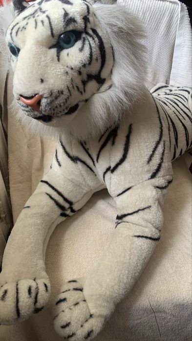 Мягкая игрушка белый тигр
