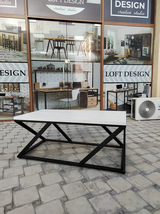 Журнальный кофейный чайний гостевой стол лофт ! Jurnal kofe mexmon  st