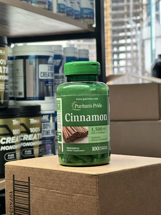 Puritan's Pride Cinnamon 500 mg 100 капсул