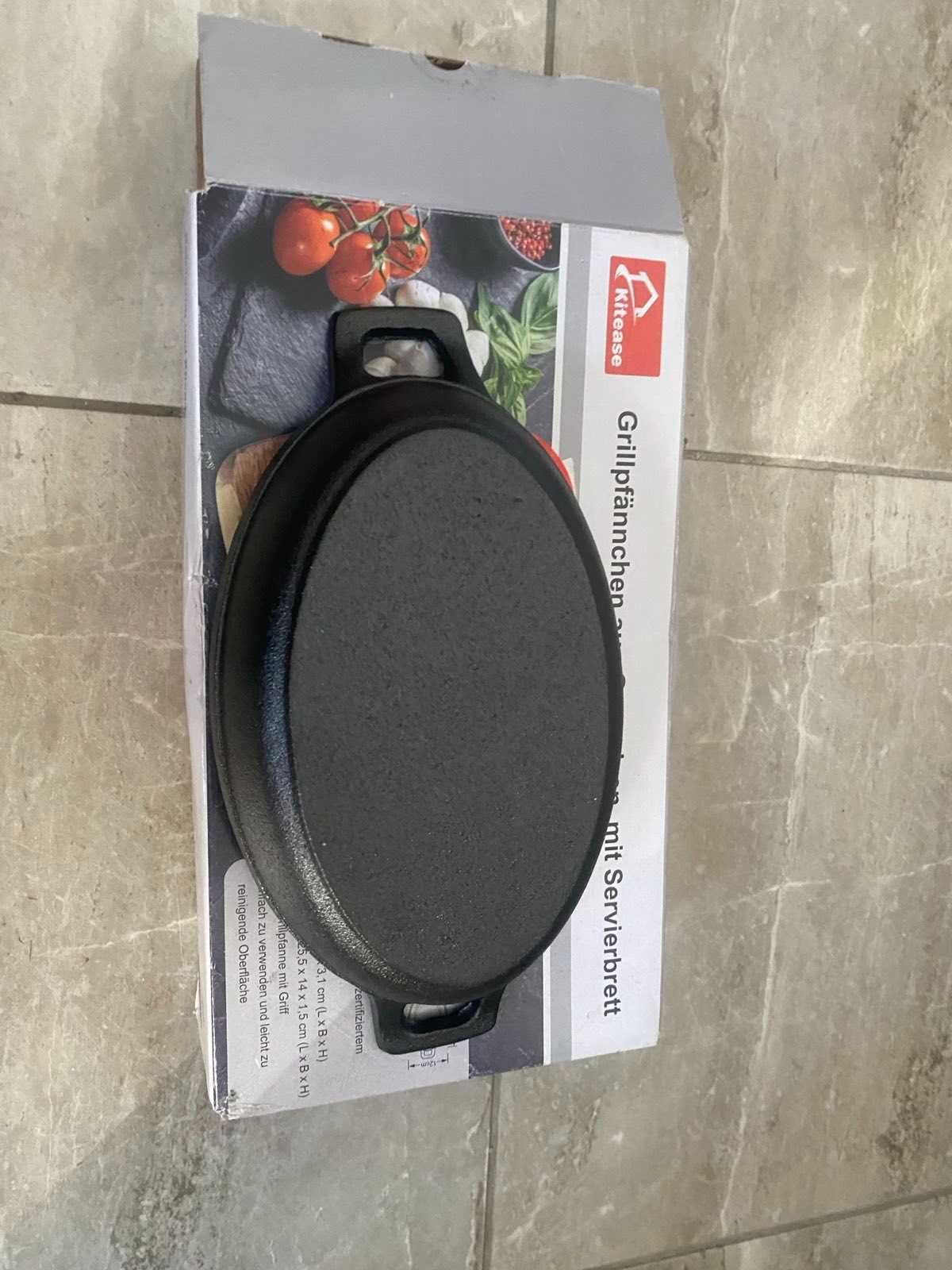 Чугунен тиган Kitease MINI 18 CM X 12 CM без дъска за сервиране