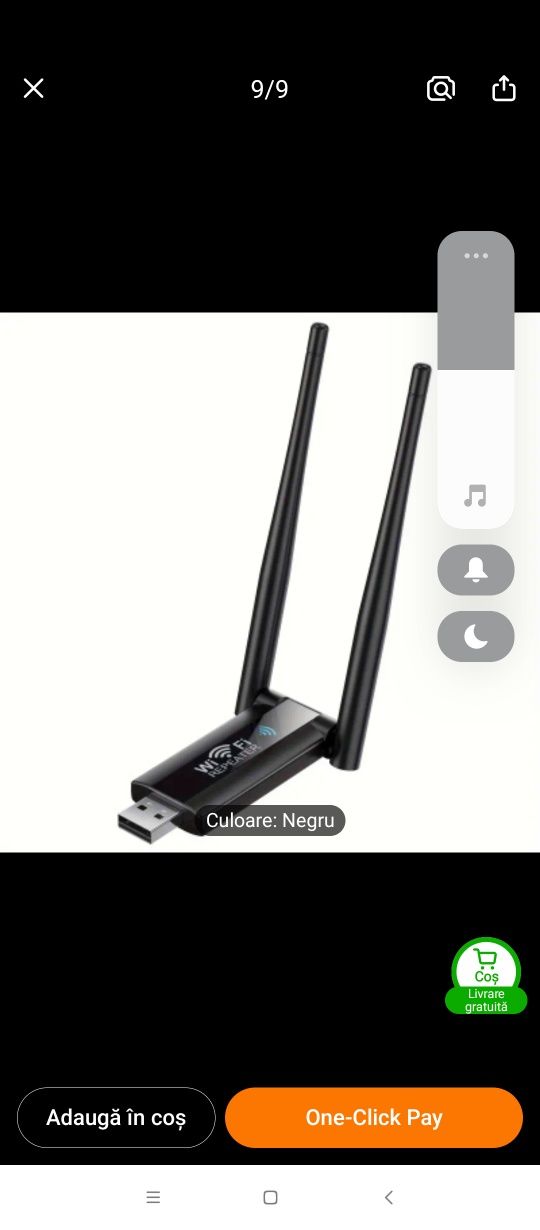 Prelungire semnal wireless usb cu antene