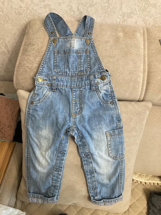 Комбинезон джинсовый, детский, р. 86
