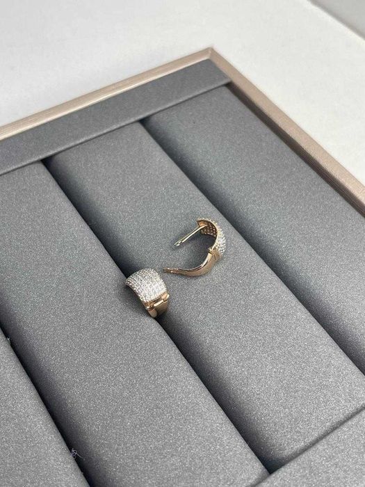 Серьги бочонки 585 пробы