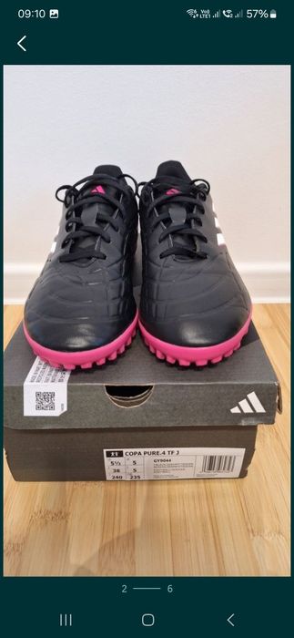 Ghete fotbal adidas copa pure TF marimea 38