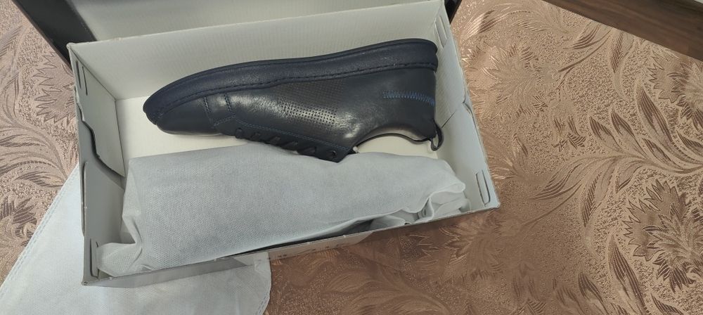 Pantofi bleumarin piele naturala