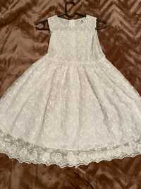 Платье для девочек на 11-12 лет белое