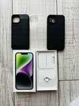 Cutie originala Iphone 14 black 128gb + 3 huse noi
