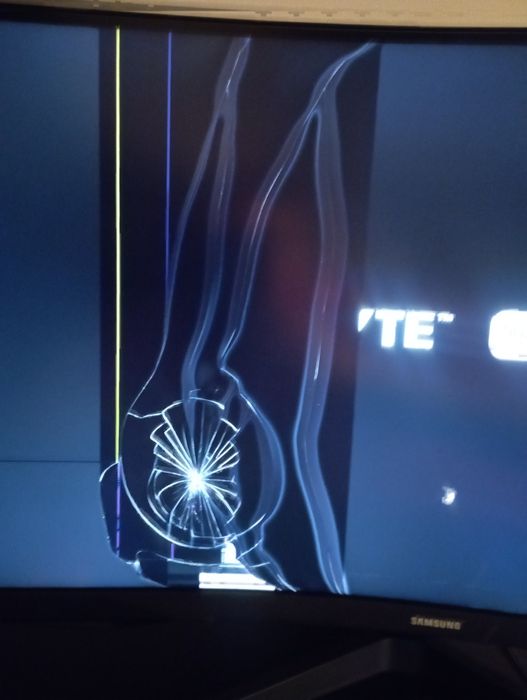 Monitor qled Samsung defect
