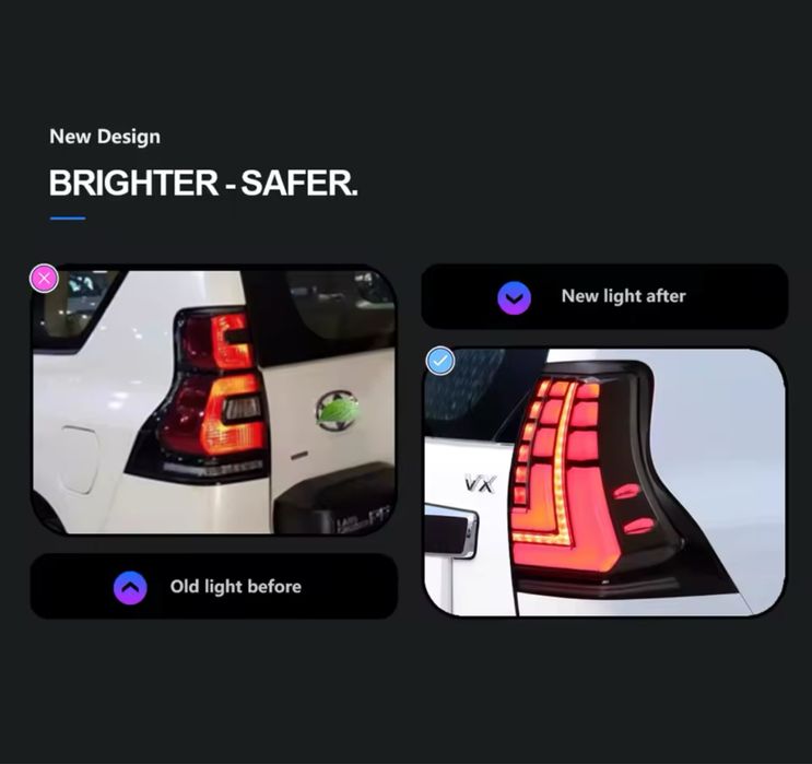 Toyota Prado orqa Fara/ Land cruiser fara