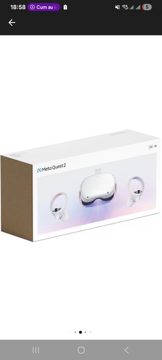 Meta Quest 2 + curea neagra cu burete