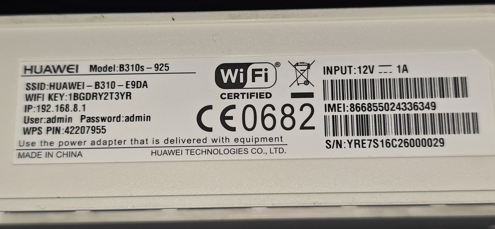 4G LTE Wi-Fi роутер Huawei B310s-925

Этот лёгкий роутер отл