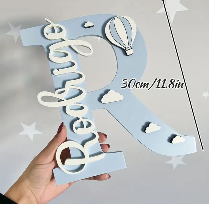 Дървена табелка за детска стая